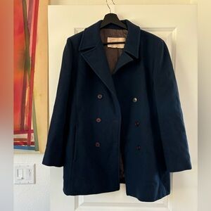 VINTAGE Pendleton 100% Virgin Wool Peacoat Navy